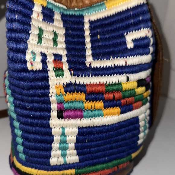 Original Vintage bucket bag southwest style Boho - Picture 3 of 15